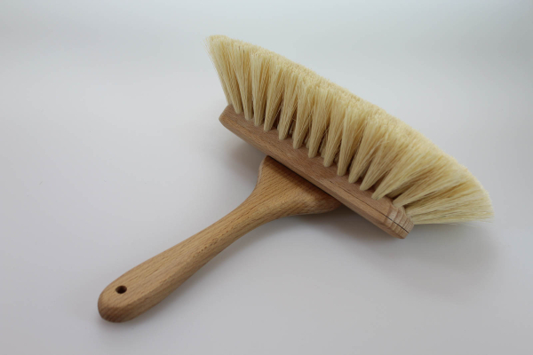 Badewannenbürste / Agave natur mit schrägem Griff, geölt